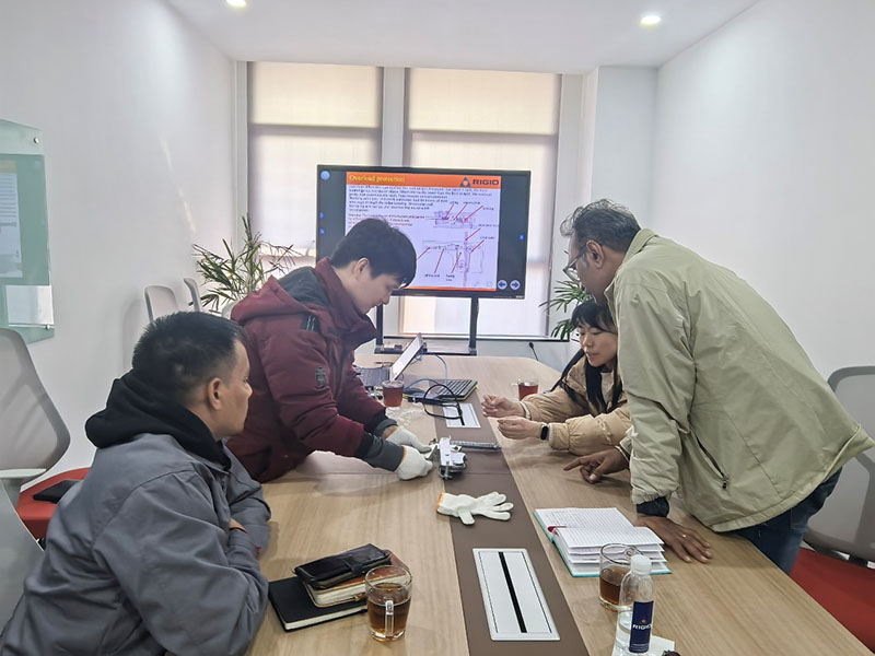 Intercâmbio tecnológico transfronteiriço: visita de clientes internacionais termina com treinamento bem-sucedido em manutenção de talhas